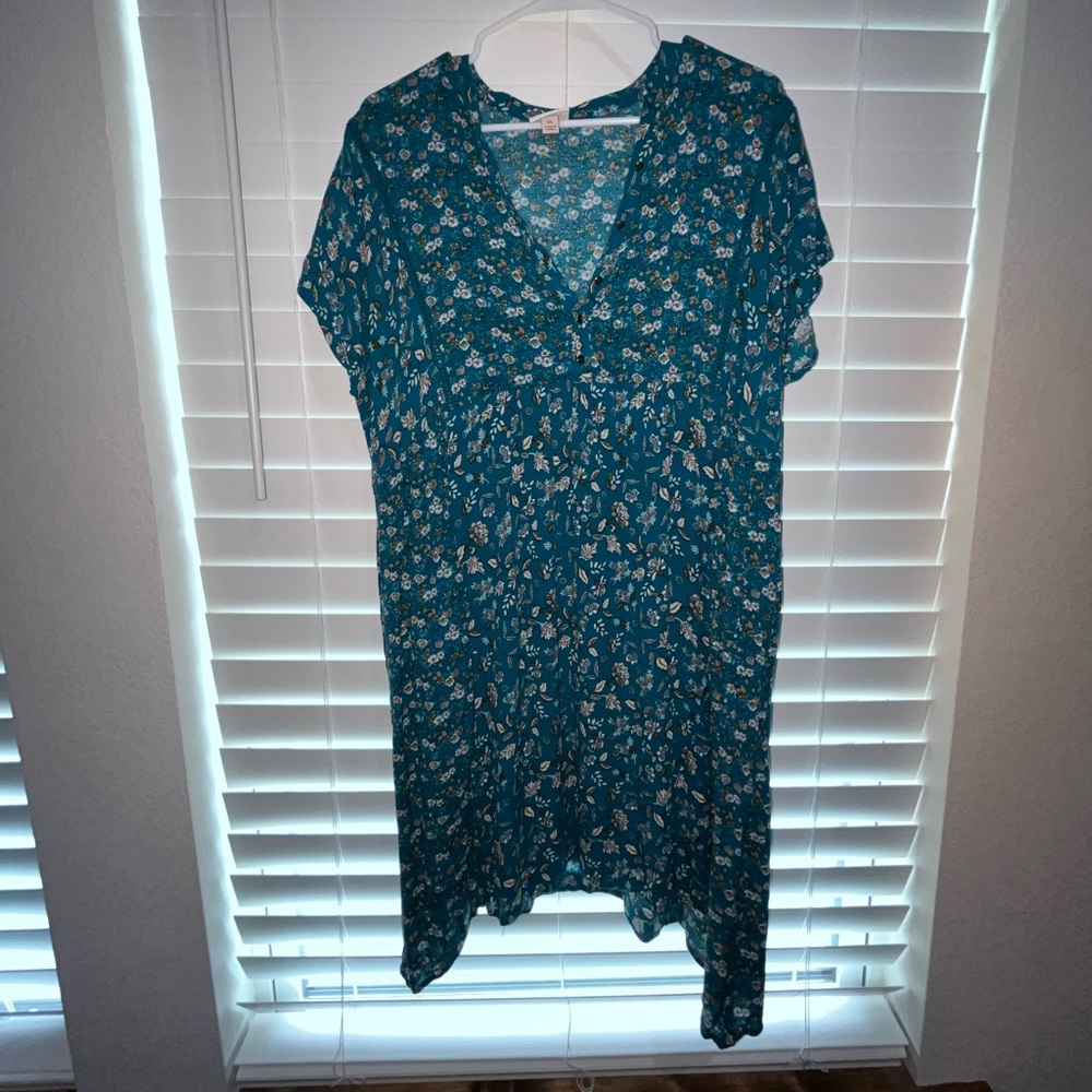 Blue floral Knox Rose dress size XL